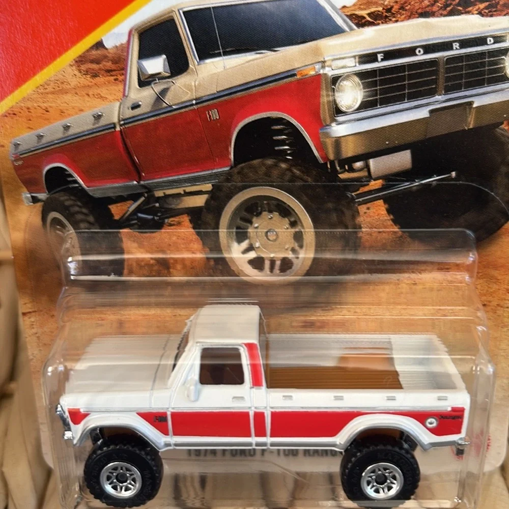 Matchbox 1974 Ford F-100 Ranger Diecast Toy Truck White & Red 2026 🆕